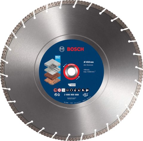 Bosch EXPERT MultiMaterial dijamantska rezna ploča od 450 x 25,40 x 3,3 x 12 mm (2608900668)