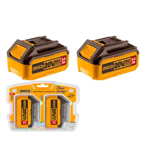 Set baterija 20V 2x5,0Ah Super INGCO COSLI240464E
