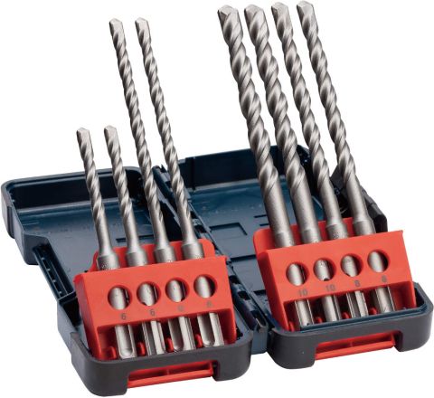 Bosch 8-delni set hamer burgija SDS-Plus-3, Tough Box 6 x 110 (2x); 6 x 160 (2x); 8 x 160 (2x); 10 x 160 (2x) mm - 2607019902