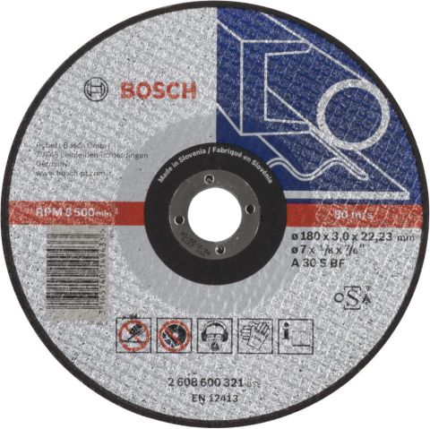 Bosch rezna ploča ravna Expert for Metal A 30 S BF, 180 mm, 3,0 mm - 2608600321