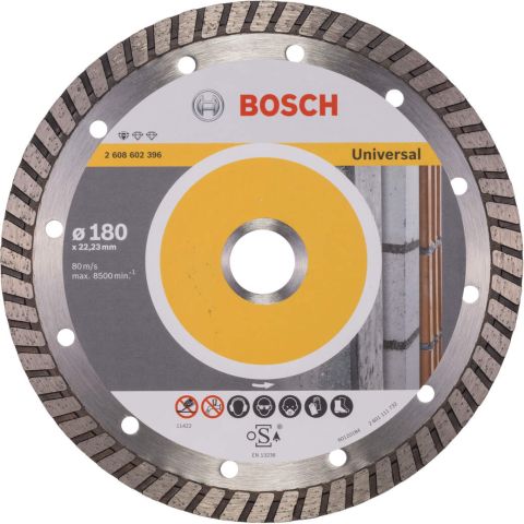 Bosch dijamantska rezna ploča Standard for Universal Turbo 180 x 22,23 x 2,5 x 10 mm pakovanje od 1 komada - 2608602396