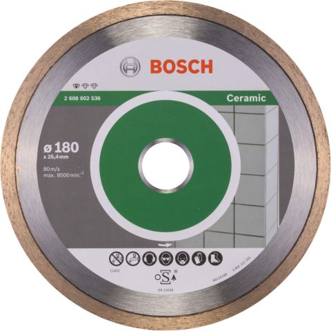 Bosch dijamantska rezna ploča Standard for Ceramic 180 x 25,40 x 1,6 x 7 mm (2608602536)