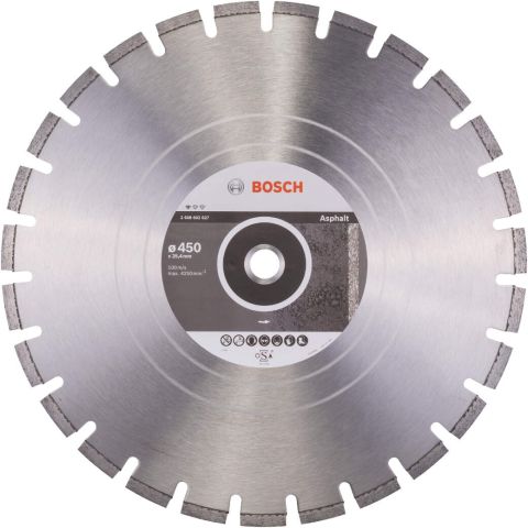 Bosch dijamantska rezna ploča Standard for Asphalt 450 x 25,40 x 3,2 x 10 mm - 2608602627