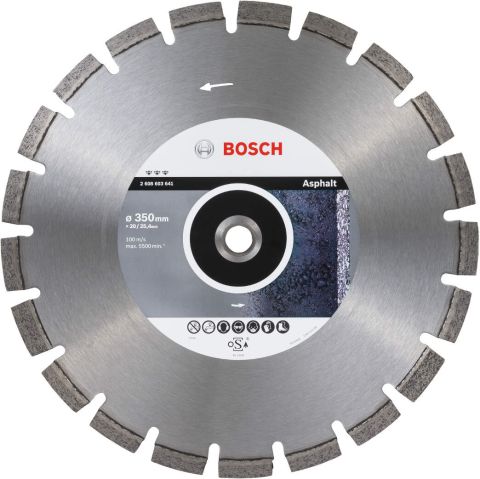Bosch dijamantska rezna ploča Best for Asphalt 350 x 20/25,40 x 3,2 x 12 mm - 2608603641