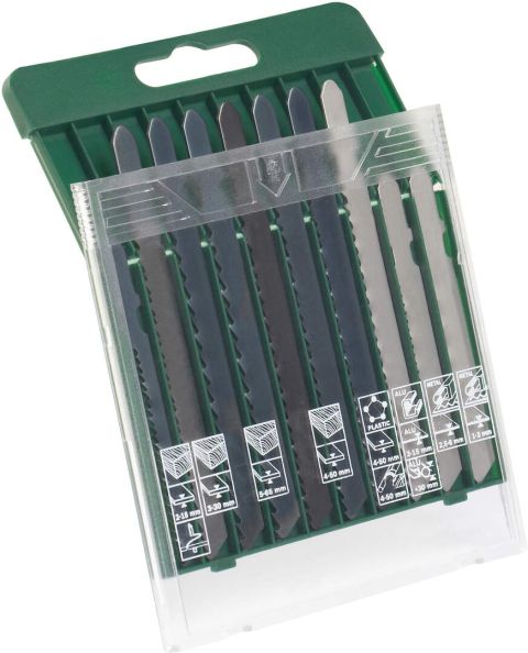 Bosch 10-delna kutija sa listovima testere za drvo/metal/plastiku (T prihvat) - 2607019461