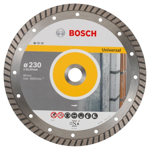 Bosch dijamantska rezna ploča Standard for Universal Turbo 230 x 22,23 x 2,5 x 10 mm pakovanje od 1 komada - 2608602397