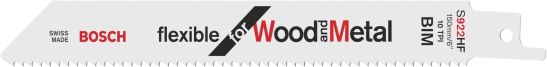 Bosch list univerzalne testere S 922 HF Flexible for Wood and Metal - pakovanje 2 komada - 2608656039