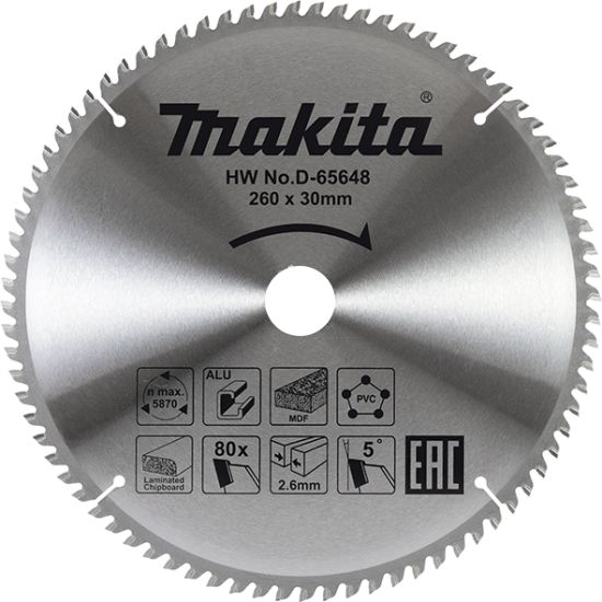 TCT list testere Makita D-65648