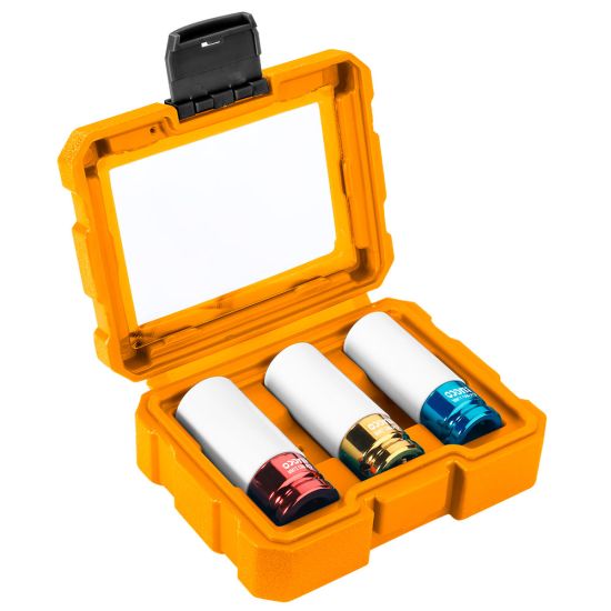 Set nasadnih ključeva 17, 19, 21mm; 1/2"; 3 dela; INGCO HNMLNS031