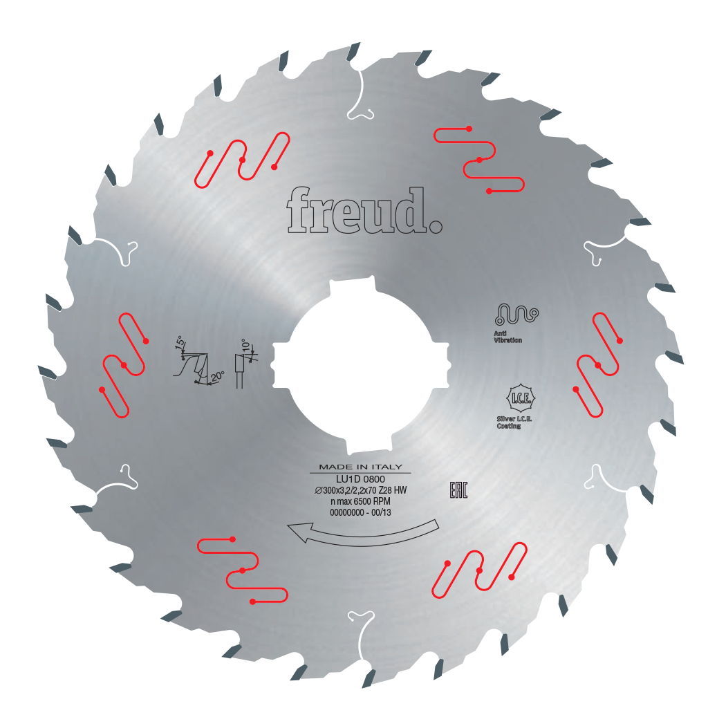 FREUD 350x3,5x70mm 32T list kružne testere za sečenje masiva LU1D 1000