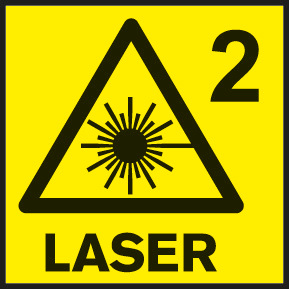 Klasa lasera 2 Bosch GLM 30