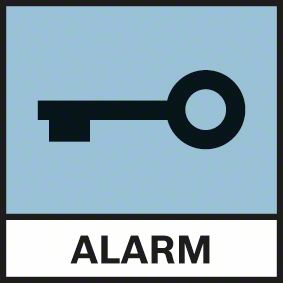 Bosch GRL 500 H alarm i zaštita od krađe