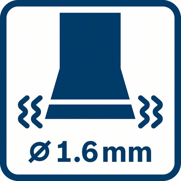 Bosch GSS 140-1 A prečnik vibracionog kruga