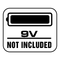 Baterija od 9V nije uključena u pakovanje