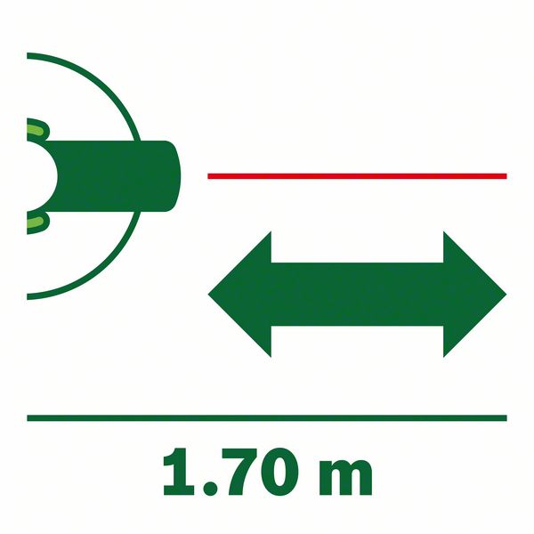 Dužina laserske linije Bosch Atino