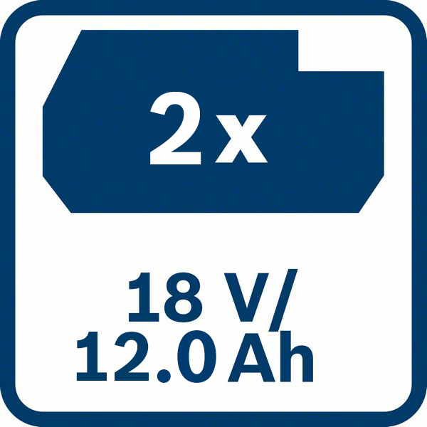 18V kapacitet 12,0Ah 2 x ProCORE 18V 12,0 Ah